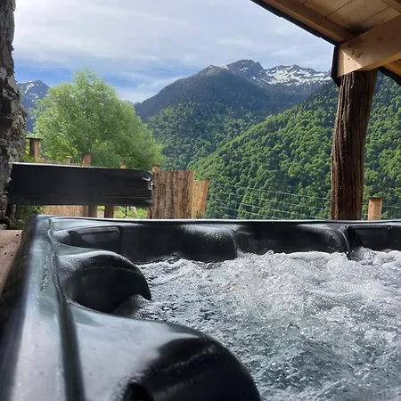 Au Coeur Des Pyrenees Avec Jacuzzi شاليه